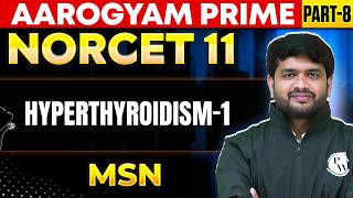 NORCET 11 Physiology of Hyperthyroidism| MSN Part 8 | Aarogyam Prime
