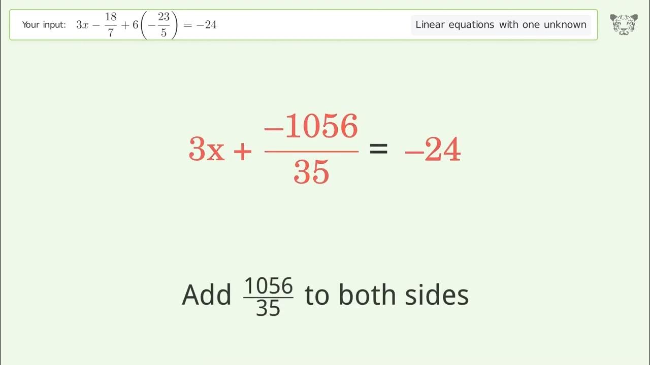 linear-equation-with-one-unknown-solve-3x-18-7-6-23-5-24-step-by