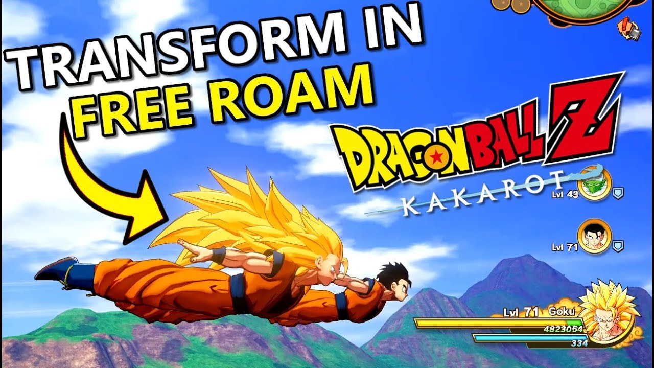 Dragon Ball Z Kakarot How To Use Transformations In Free Roam Youtube - majin vegeta ripped dragon ball z roblox youtube how to get free