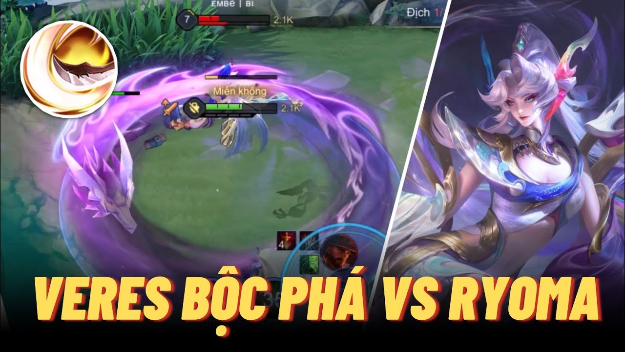 Icyfoxx chơi Veres cầm Bộc Phá đối đầu Ryoma trên đường tà thần căng đét | Liên Quân mobile