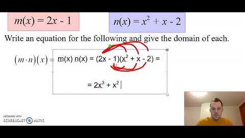 Combination Functions - Product and Quotient