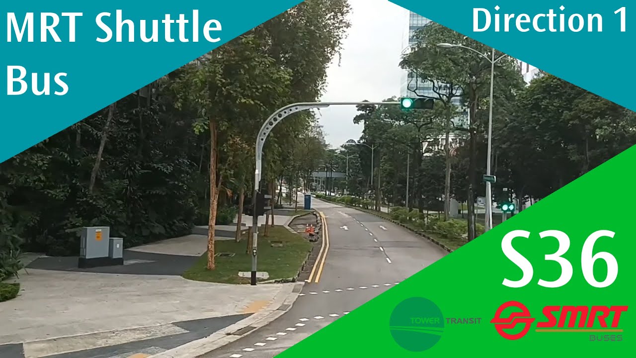 Singapore MRT Shuttle 36 Bus Service Route Visual (Direction 1)