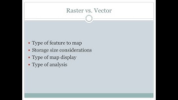 Raster vs vector