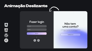 Formulário com Efeito Interativo de Login e Cadastro no WordPress Elementor | Animação CSS e JS