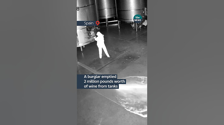 A burglar emptied 2 million pounds worth of wine from tanks #itvnews #news #wine #spain