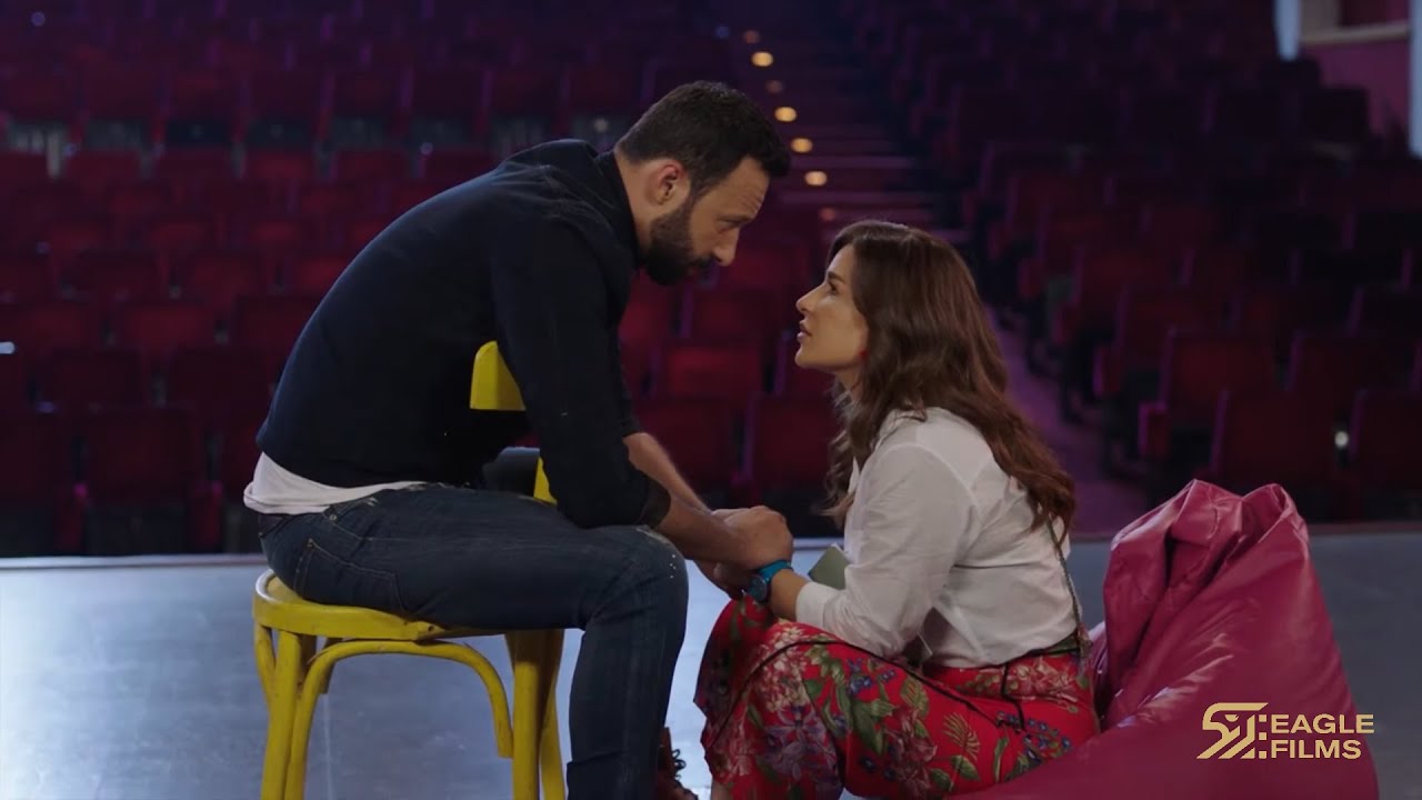 مشهد حميم بين أحمد فهمي وماغي بو غصن❗❤️ #بروفا