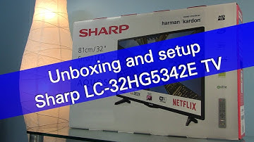 Sharp Aquos LC-32HG5342E  Smart TV unboxing
