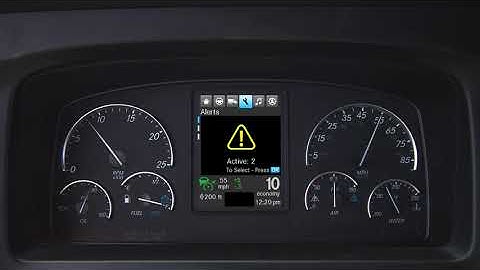 Freightliner Cascadia ICU Dash   Navigation of Maintenance