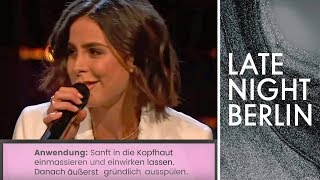 Lena singt das Shampoo-Etikett  | Late Night Berlin | ProSieben