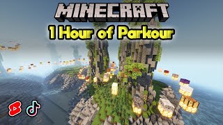 Over an Hour of clean Minecraft Parkour (No Falls, Full Daytime, Download in description)