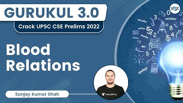 Blood Relation | CSAT PYQS | UPSC CSE | Sanjay Kumar Shah | UPSC 101