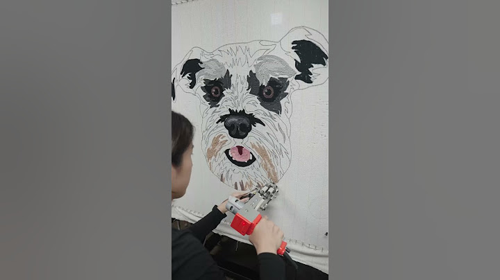 Tufting Someone's Dog into a Rug