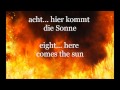 Rammstein - Sonne (Lyrics in German with English subtitles)