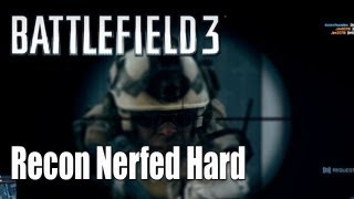 Battlefield 3: Largest Recon Nerf -  Suppression Effect
