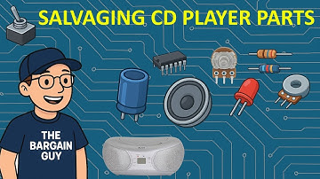 What You Can Salvage From Old Electronics! Bush CD Player Teardown?