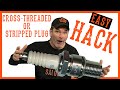 How To Fix Stripped Spark Plug Threads For Free With This Hack