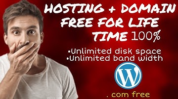Free .com domain and hosting | one click wordpress install | unlimited disk space and bandwidth 100%