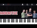 Radioactive- by Imagine Dragons | Piano Tutorial