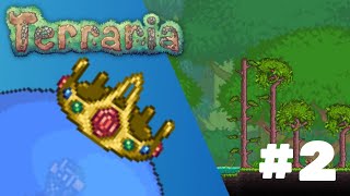 Terraria a saga #2 Explorando a SELVA e derrotando o REI GELEIA