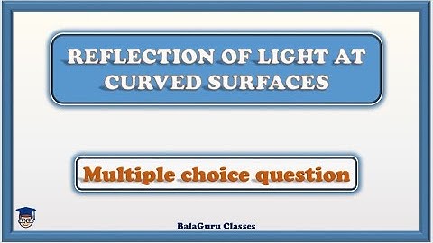MCQ of REFLECTION OF LIGHT AT CURVED SURFACES