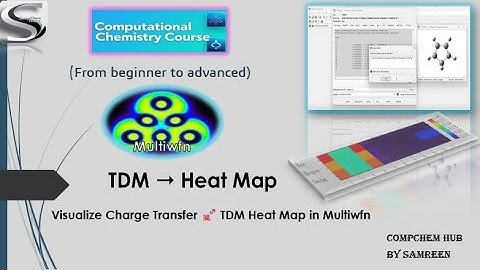 🔍 Heat Map Visualization 🚀 From TDM (.fchk) Using Multiwfn