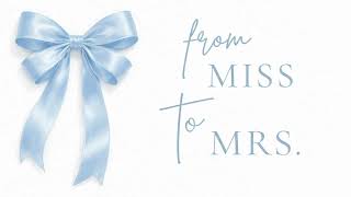 2 Hour Light Blue Bridal Shower & Bachelorette Wallpaper | From Miss to Mrs | No Music screenshot 5