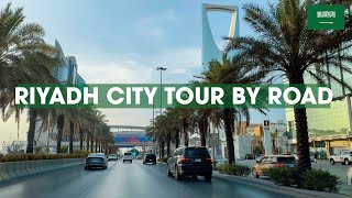 Latest Riyadh full City Tour | King Fahad road | Kingdom Tower | KAFD City [4k]