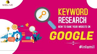keyword research in Tamil | How to do Keyword Research for SEO in Tamil | Mslive Technologies