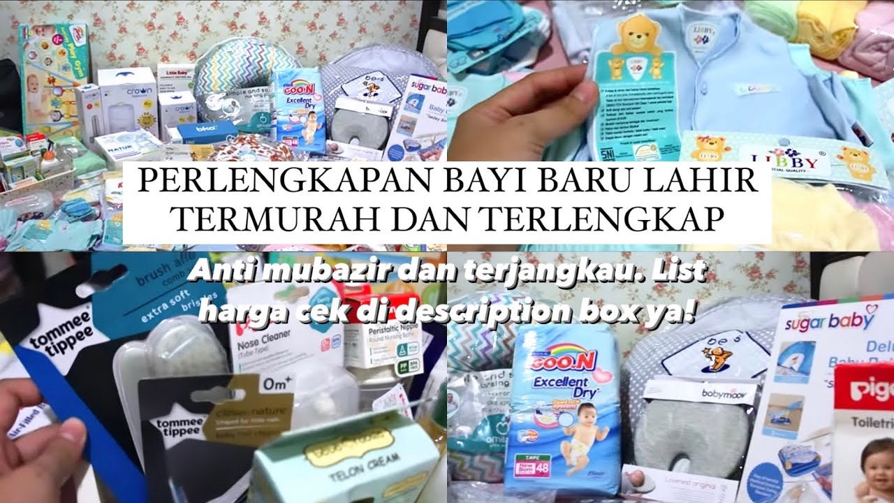  PERLENGKAPAN BAYI BARU LAHIR  LENGKAP HARGA NEWBORN BABY 