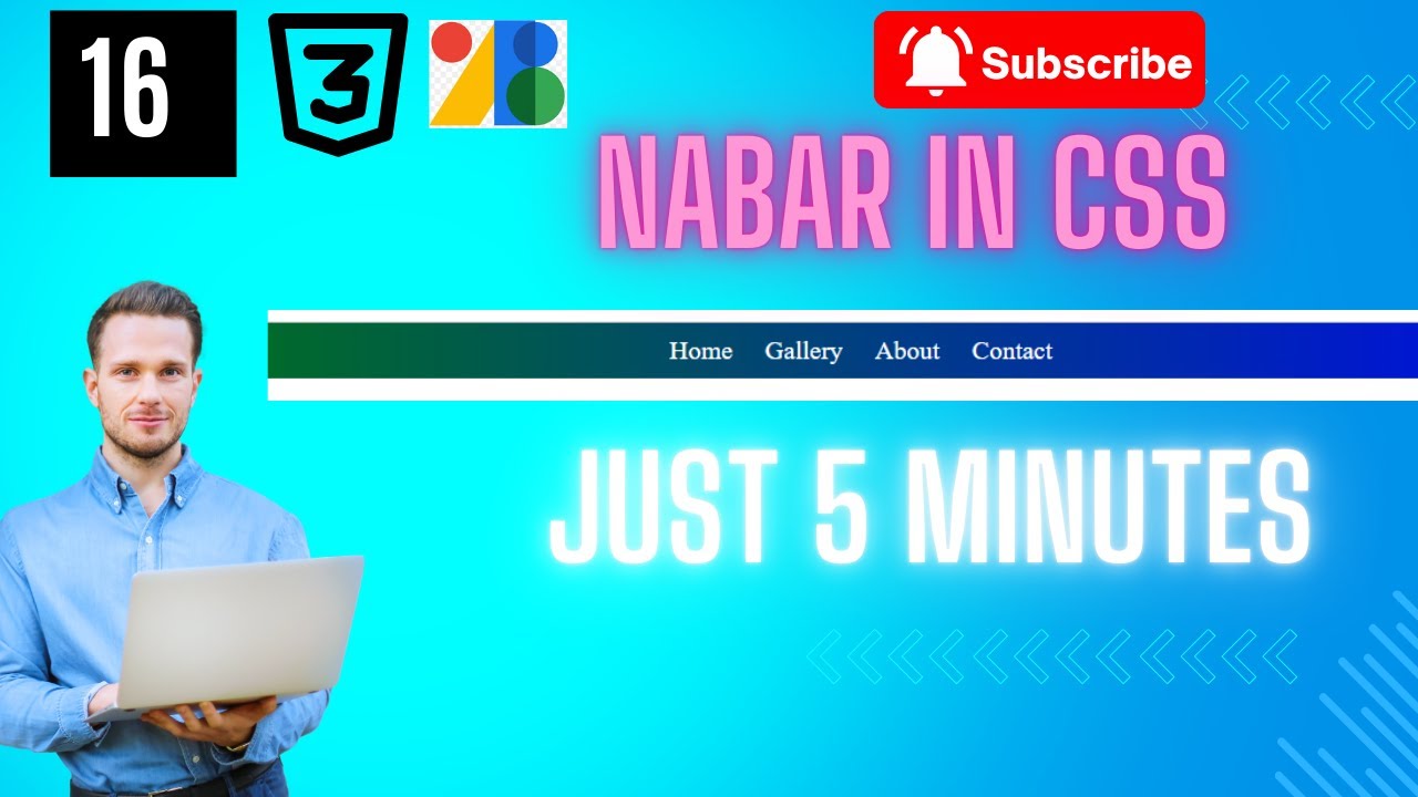 navbar in css | navigation bar with css | responsive navigation bar ...