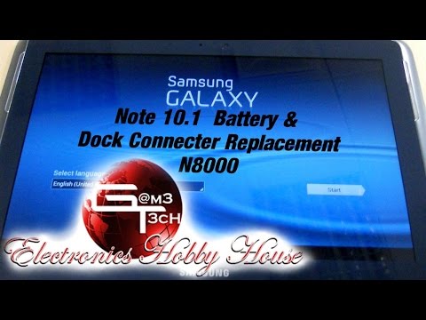 Samsung Galaxy Note 10.1 N8000 Battery and Dock Connector Replacement