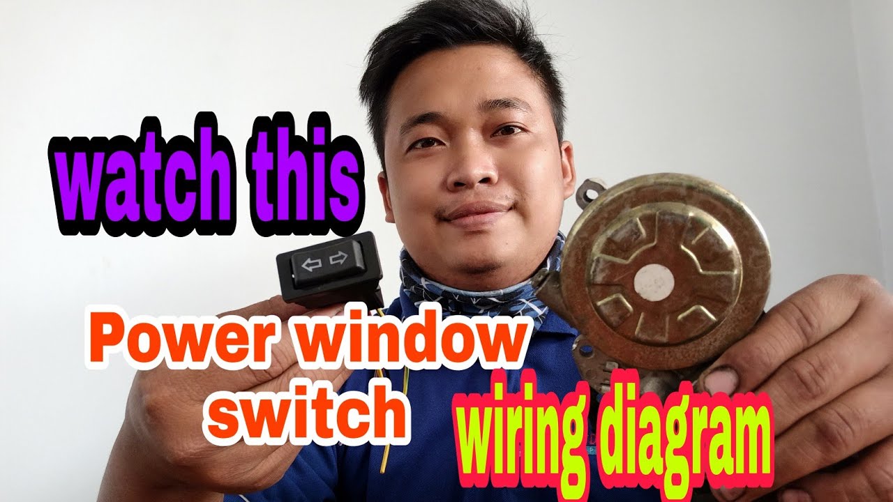 Power window switch wiring Diagram - YouTube