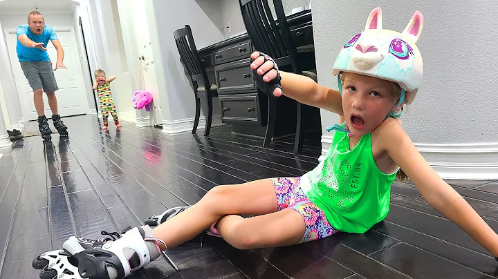 Madison's Rollerblading Wipeout and Kasi's First T...