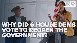 Why did 6 House Dems vote with Republicans to reopen the government?