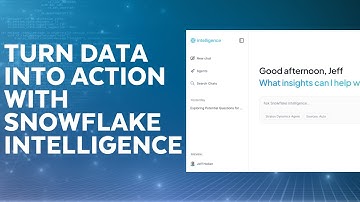 Unlocking The Power Of Your Data With Snowflake Intelligence