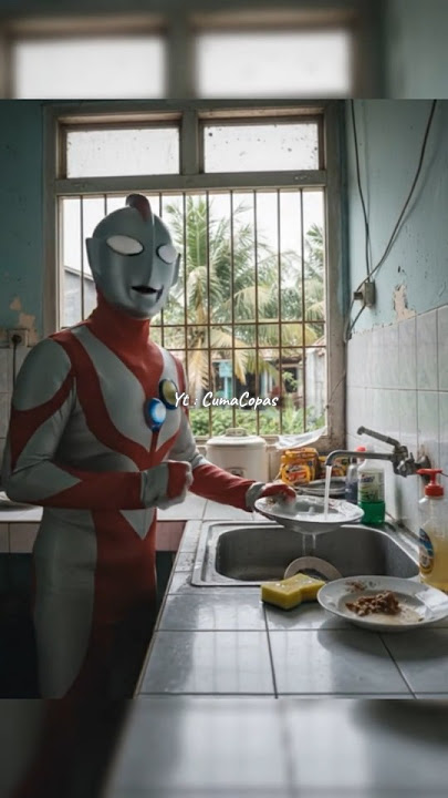 TUTORIAL CUCI PIRING ULTRAMAN 🤣