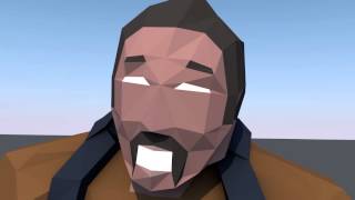 Character facial Expressions test yawn