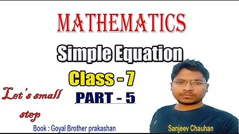 Simple Equation| Chapter 7| Class 7| Qus 7 C | In an isosceles triangle, the vertex angle is twice