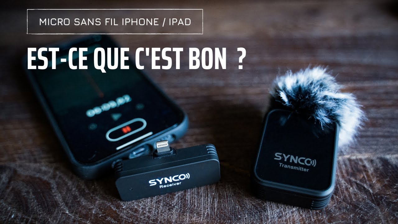 Enfin un micro sans fil correct pour iPhone iPad, le SYNCO G1L ! 