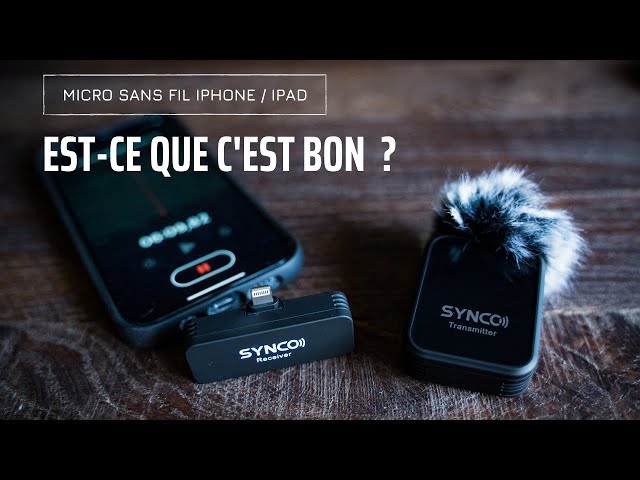 Enfin un micro sans fil correct pour iPhone iPad, le SYNCO G1L ! 