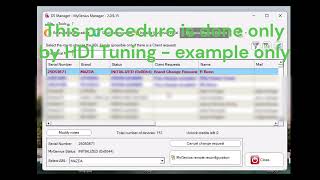 How to initiate the MyGenius FORCED BRAND CHANGE (reset) procedure through client side software