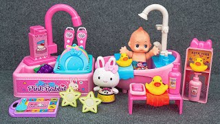 66 Minutes Satisfying Unboxing Cute Pink Doll Bathtub, Kitchen Toys | Review Toys ASMR