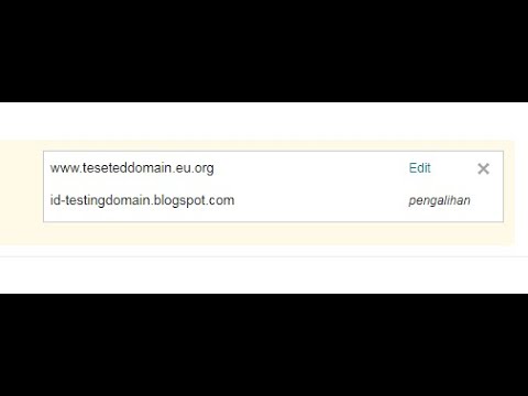 How to Connect the Eu org Domain to Blogger