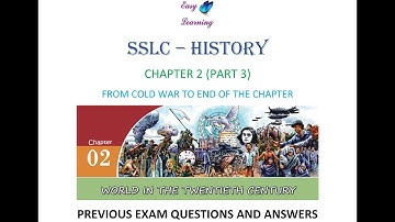 PREVIOUS QUESTION PAPERS SOLUTIONS OF SSLC HISTORY CHAPTER 2 (PART 3)