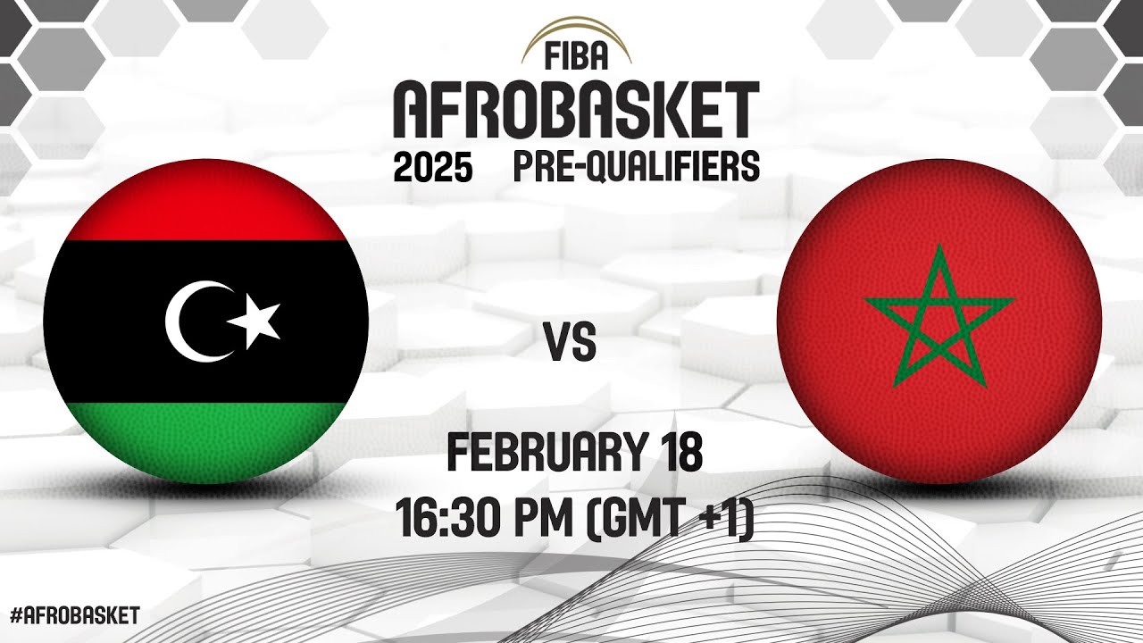 Libya v Morocco | Full Basketball Game | FIBA AfroBasket 2025 Pre