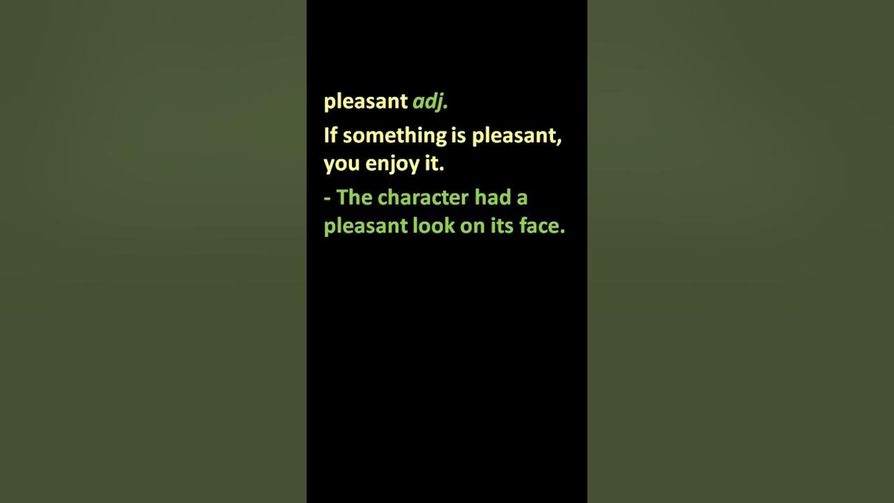 Pleasant Meaning In Urdu Pronunciation