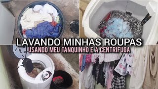 DIA DE LAVAR ROUPAS 👚 | ESTREIANDO MINHA CENTRÍFUGA || MORANDOSOZINHA 😊❤️