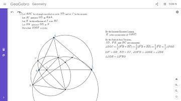 Olympiad Geometry Problem #92: Incenter, Reflection, Cyclic Quad