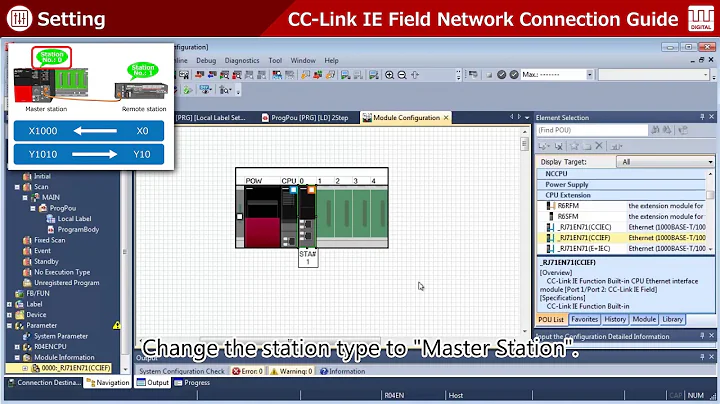 CC Link IE Field Network Connection Guide Digital I O #3 Software settings