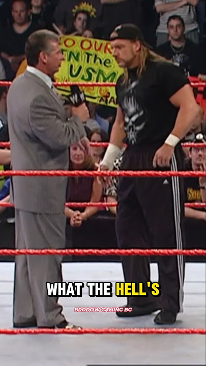Vince McMahon wants Triple H to join his Kiss My Ass Club #wwe #tripleh #vince #attitudeera
